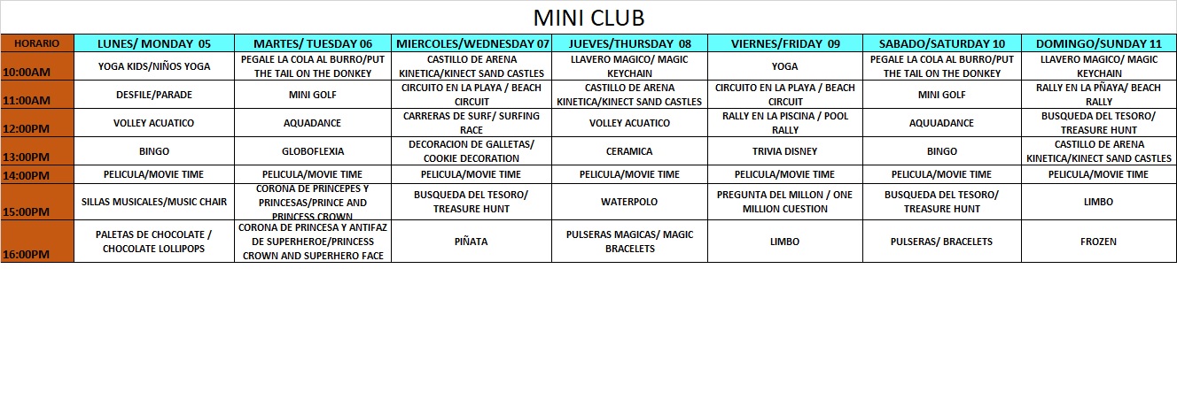 PROGRAMA MINI